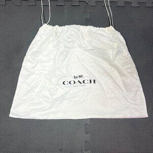 Coach Signature White Dust Bag Luxury Storage Accessory For Designer Handbags &
